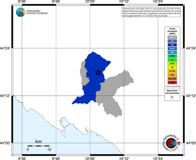 Mappa EMS - territori comuni