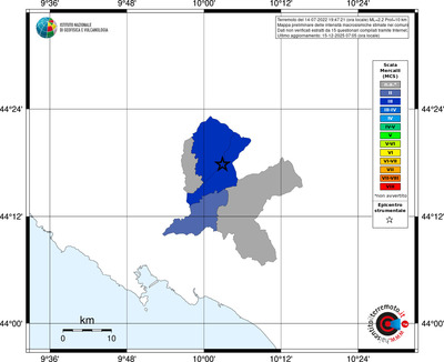Mappa MCS - territori comuni