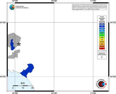 Mappa EMS - territori comuni