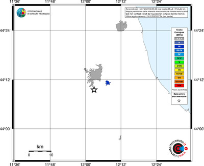Mappa EMS - territori località