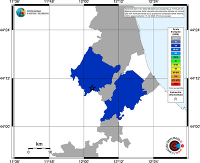 Mappa EMS - territori comuni