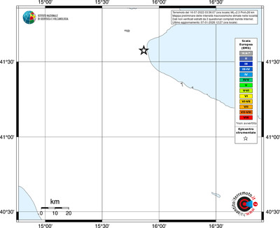 Mappa EMS - territori località
