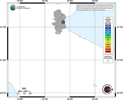 Mappa EMS - territori comuni