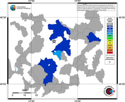 Mappa EMS - territori comuni
