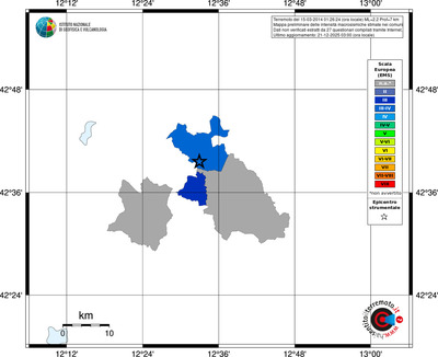 Mappa EMS - territori comuni