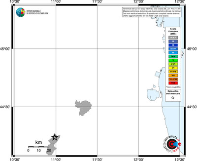 Mappa EMS - territori comuni