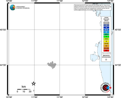 Mappa MCS - territori località