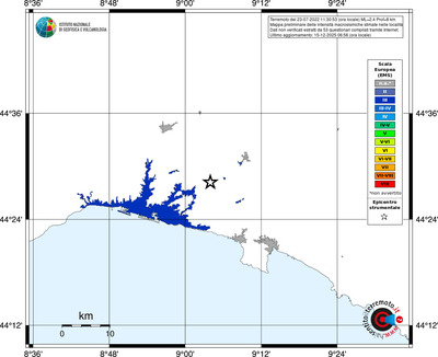 Mappa EMS - territori località