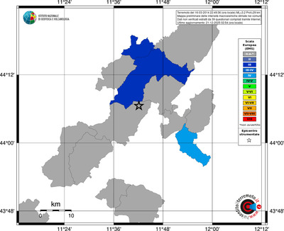 Mappa EMS - territori comuni