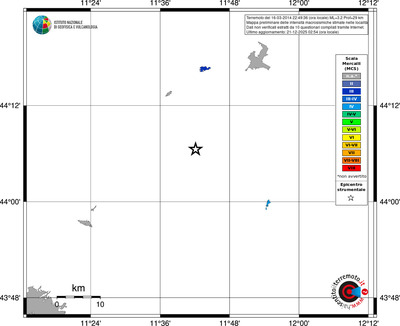 Mappa MCS - territori località