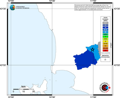 Mappa EMS - territori comuni