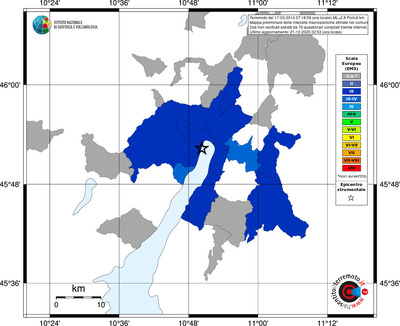 Mappa EMS - territori comuni
