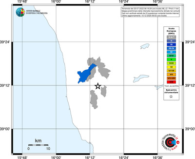 Mappa EMS - territori comuni
