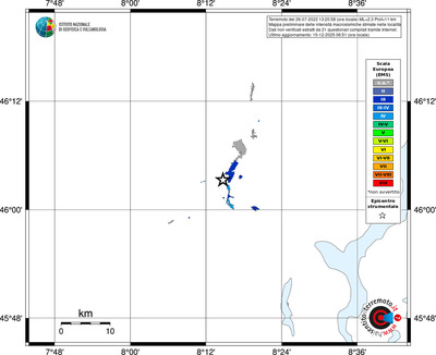 Mappa EMS - territori località