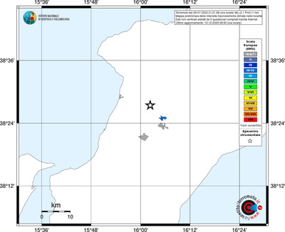 Mappa EMS - territori località