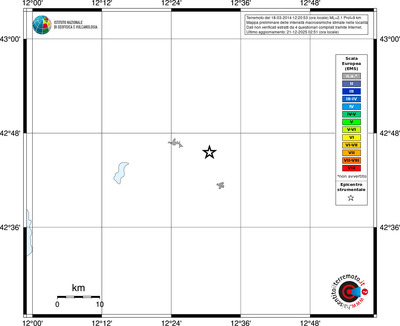 Mappa EMS - territori località