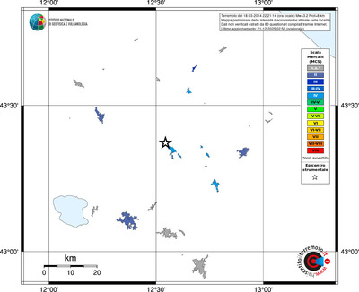 Mappa MCS - territori località