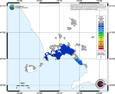 Mappa EMS - territori località
