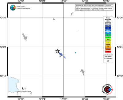 Mappa MCS - territori località