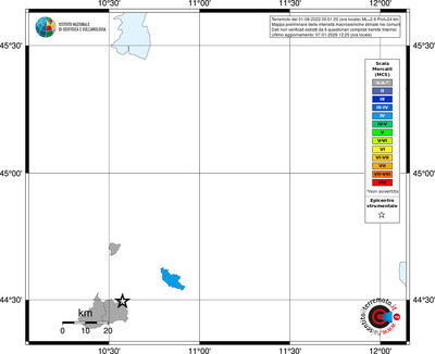 Mappa MCS - territori comuni
