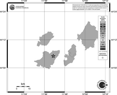 Mappa EMS - territori comuni
