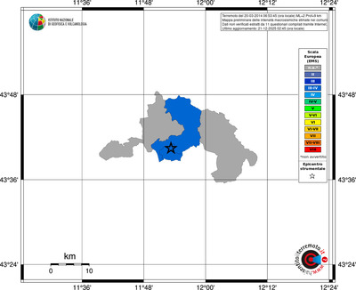 Mappa EMS - territori comuni