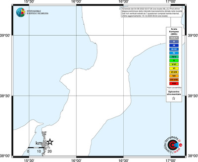 Mappa EMS - territori località