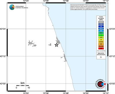 Mappa EMS - territori località