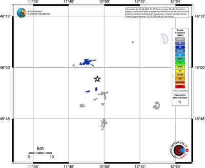 Mappa EMS - territori località