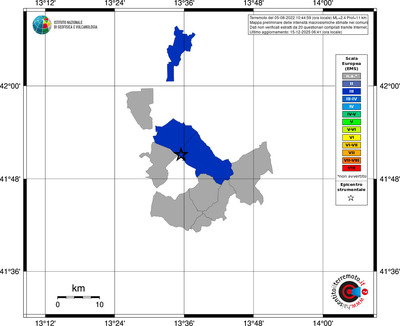 Mappa EMS - territori comuni