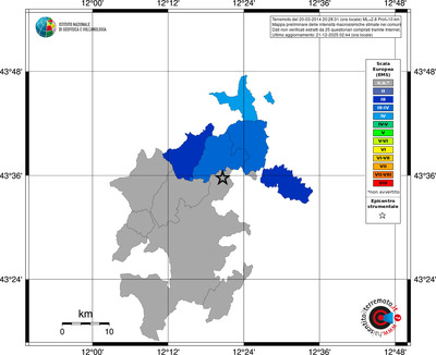 Mappa EMS - territori comuni