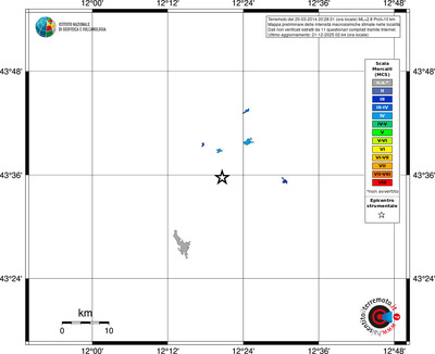 Mappa MCS - territori località