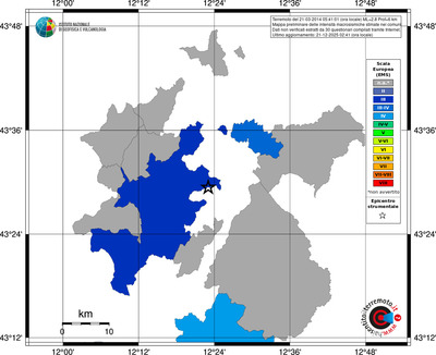 Mappa EMS - territori comuni
