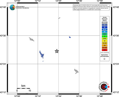 Mappa MCS - territori località