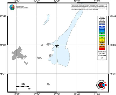 Mappa EMS - territori località