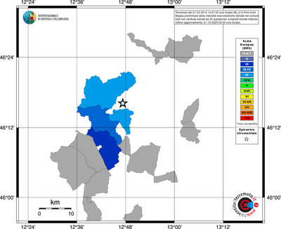 Mappa EMS - territori comuni