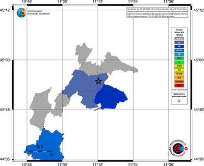 Mappa MCS - territori comuni