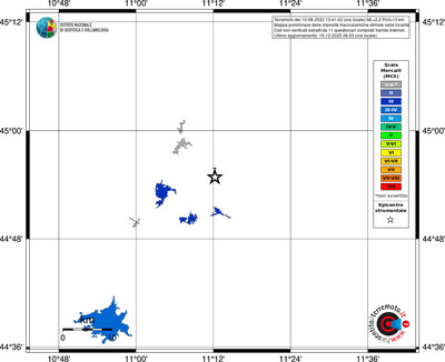 Mappa MCS - territori località