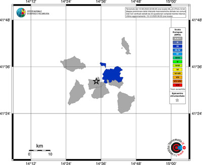 Mappa EMS - territori comuni