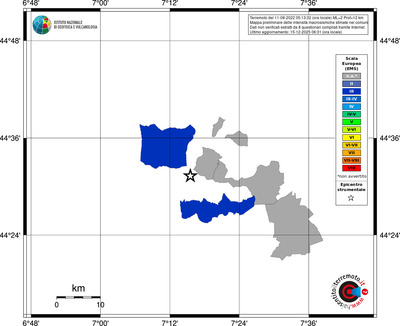 Mappa EMS - territori comuni