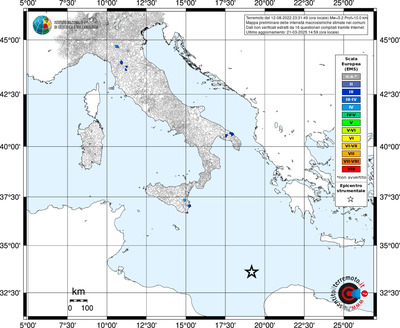 Mappa EMS riferita ai limiti comunali