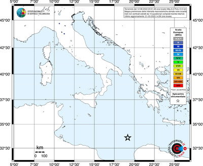 Mappa EMS - territori delle località