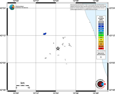 Mappa EMS - territori località