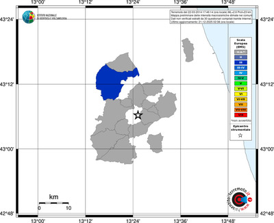 Mappa EMS - territori comuni