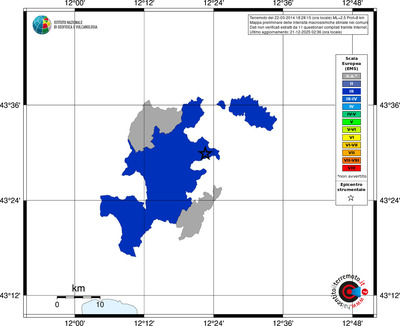 Mappa EMS - territori comuni