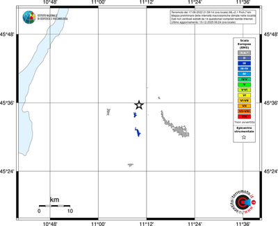 Mappa EMS - territori località