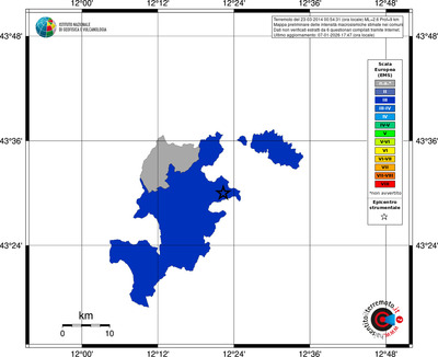 Mappa EMS - territori comuni
