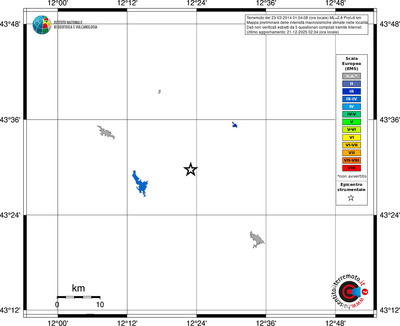 Mappa EMS - territori località