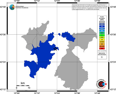 Mappa EMS - territori comuni