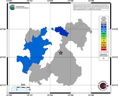 Mappa EMS - territori comuni